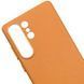 Кожаный чехол Leather Case для Samsung Galaxy S25 Ultra Orange 555-03203 фото 3