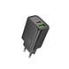 Сетевое зарядное устройство HOCO N63 Gentle PD30W+QC3.0 charger (EU) Black 6942007644358 фото 1