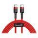 Кабель Baseus Cafule USB Cable Type-C-Type-C 3A 2m Red CATKLF-H09 фото 1