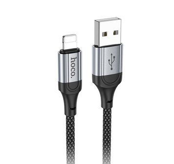 Кабель HOCO X102 Fresh charging data cable iP Black 6942007608756 фото