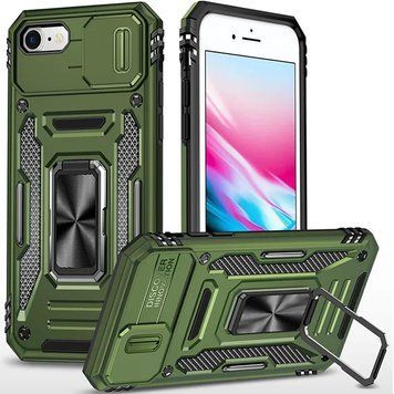 Ударопрочный чехол Camshield Army Ring для Apple iPhone 7 / 8 / SE (2020) (4.7") Army Green 777-05040 фото