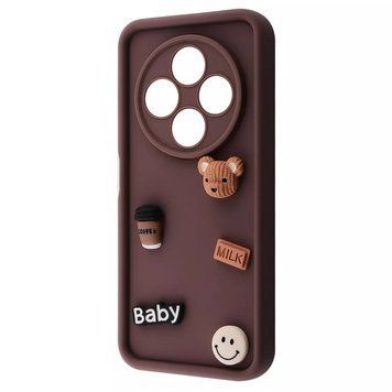 Чехол Pretty Things Case для Xiaomi Redmi 14C 4G/Poco C75 Brown/Bear 777-02044 фото