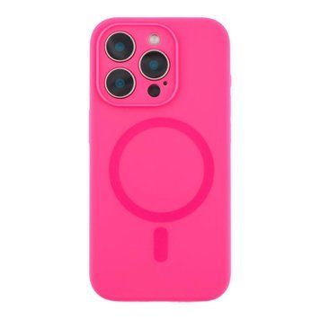 Чохол Glow Silicone Case Full Camera with Magsafe для iPhone 15 Pro Max Hot pink 214-04056 фото