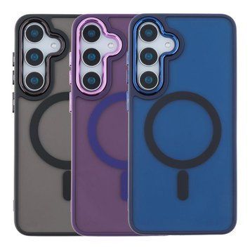 Чохол TPU+PC Space Magnetic Color with Magsafe для Samsung Galaxy S24 FE 5G (S721) Purple 214-02195 фото