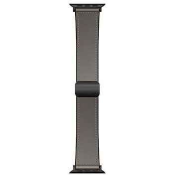 Ремешок Hoco WA34 Basic magnetic buckle silicone leather strap для Apple watch 38/40/41/42mm Dark Gray 212-01838 фото