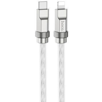 Дата кабель Hoco U113 Solid 20W Type-C to Lightning (1m) Silver ILSO-00000069089-3 фото