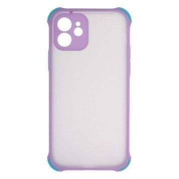 Силіконовий чохол TOTU Armor with Frame для iPhone 12 Фіолетовий 208-01010 фото