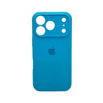 Силиконовый чехол с закрытой камерой для iPhone 17 Pro Light Blue 666-04274 фото