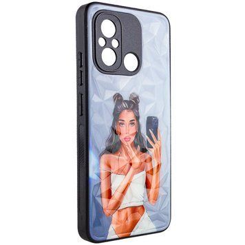 TPU+PC чохол Prisma Ladies для Xiaomi Redmi 12C / Poco C55 Black in White 777-07405 фото