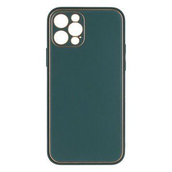Чохол Leather Gold with Frame для iPhone 12 Pro Dark Green 207-00361 фото