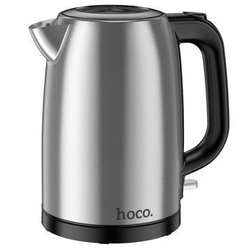 Электрочайник HOCO HE12 1.7L stainless steel electric kettle (EU) Stainless Steel 656-02504 фото