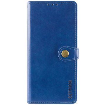 Кожаный чехол-книжка GETMAN Gallant (PU) для Google Pixel 6a Синий 777-06356 фото