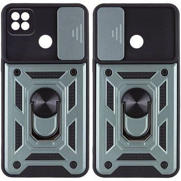 Ударопрочный чехол Camshield Serge Ring для Xiaomi Redmi 9C / Redmi 10A Green 777-04682 фото