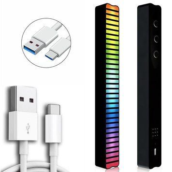 Настольная LED лампа RGB 5V Single Panel Bluetooth USB interface with app Black 656-03715 фото
