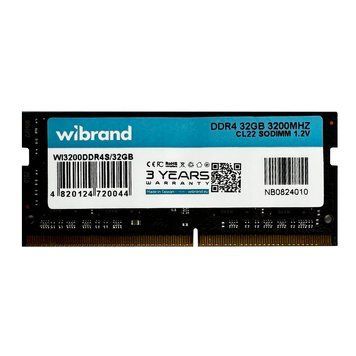 Оперативна пам'ять DDR4 Wibrand 32GB 3200MHz CL22 SODIMM WI3200DDR4S/32GB фото
