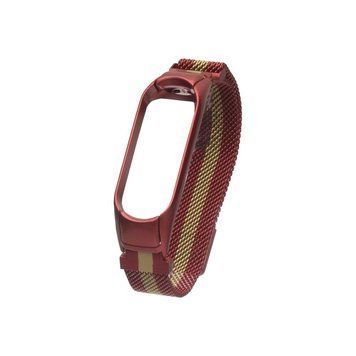 Ремінець для Xiaomi Mi Band 3/4 Milanese Loop Color Red Gold 212-02418 фото
