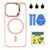 Чохол TPU+PC+Metal Stand Case with MagSafe and Camera Lenses для iPhone 14 Pro Pink 214-03680 фото