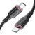 Кабель ACEFAST C2-01 Type-C to iP 3A, 20W, 1.2m silicone, zinc connectors, Black 6974316280644 фото