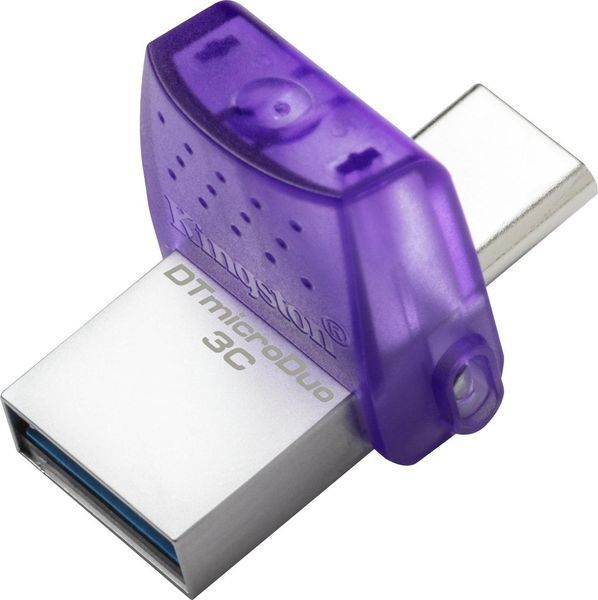 Флеш-накопичувач Kingston USB 3.2 DT microDuo 3C 256GB (Type-A/Type-C) (200Mb/s) DTDUO3CG3/256GB фото