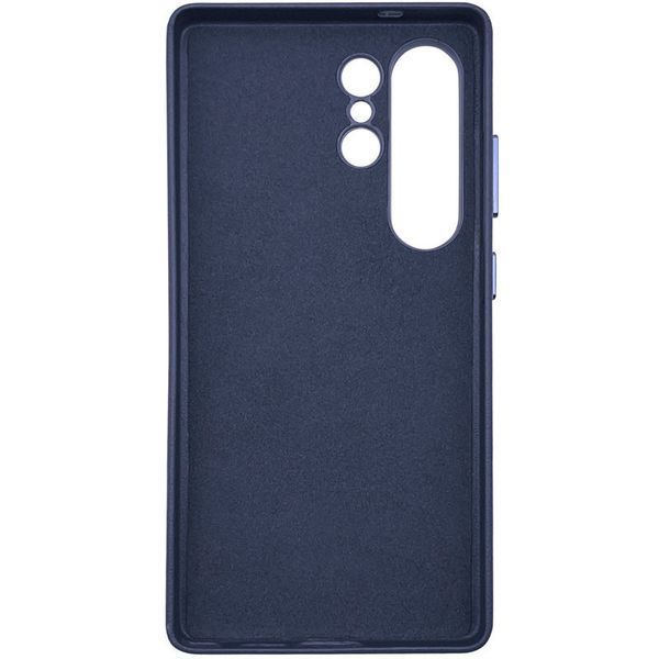 Кожаный чехол Leather Case для Samsung Galaxy S25 Ultra Dark Blue 555-03204 фото