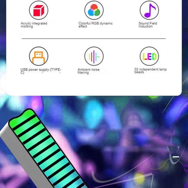 Настільна LED лампа RGB 5V Single Panel Bluetooth USB interface with app Black 656-03715 фото