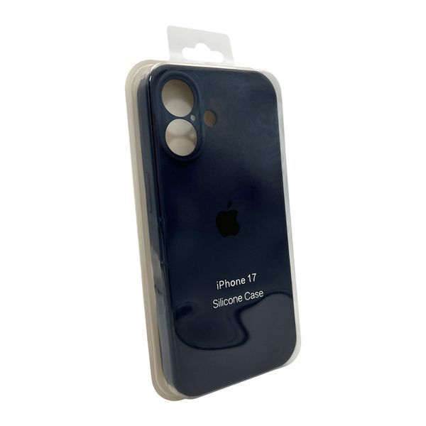 Силіконовий чохол з закритою камерою для iPhone 17 Mid Black 666-04224 фото
