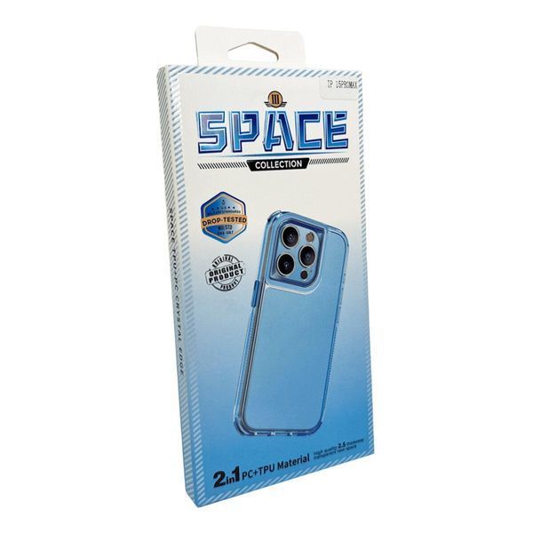 Противоударный чехол для смартфона Space III для iPhone 15 Pro Max Peak Blue 666-01972 фото