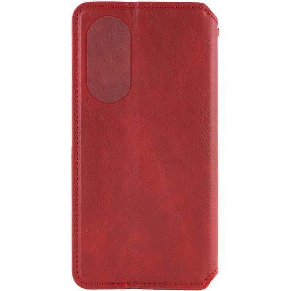 Кожаный чехол-книжка GETMAN Cubic для Oppo A78 4G Красный 555-01775 фото