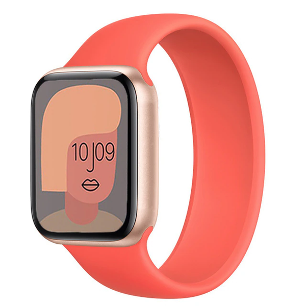 Силіконовий монобраслет для Apple Watch 38/40/41 mm 135 mm Помаранчевий 212-00342 фото