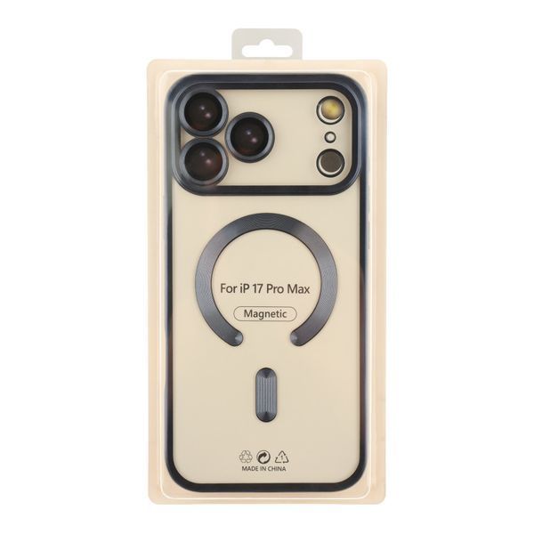 Чохол TPU Metallic Chrome Full Camera with Magsafe для iPhone 17 Pro Max Chrome Dark Blue 214-04629 фото
