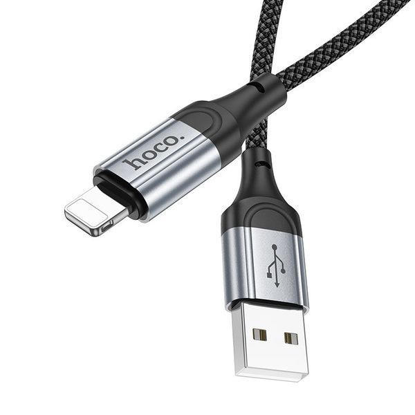 Кабель HOCO X102 Fresh charging data cable iP Black 6942007608756 фото