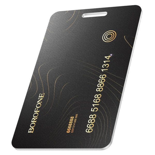 Трекер BOROFONE BC102 Search card type intelligent positioning anti-lost device Black 656-03270 фото