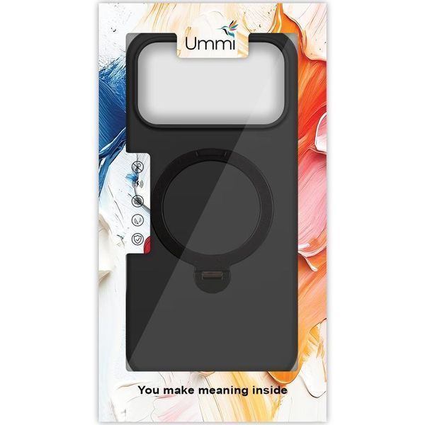 Чехол Ummi Colorful with MagSafe HQ Ring для Apple iPhone 17 Pro (6.3") Black 777-08760 фото