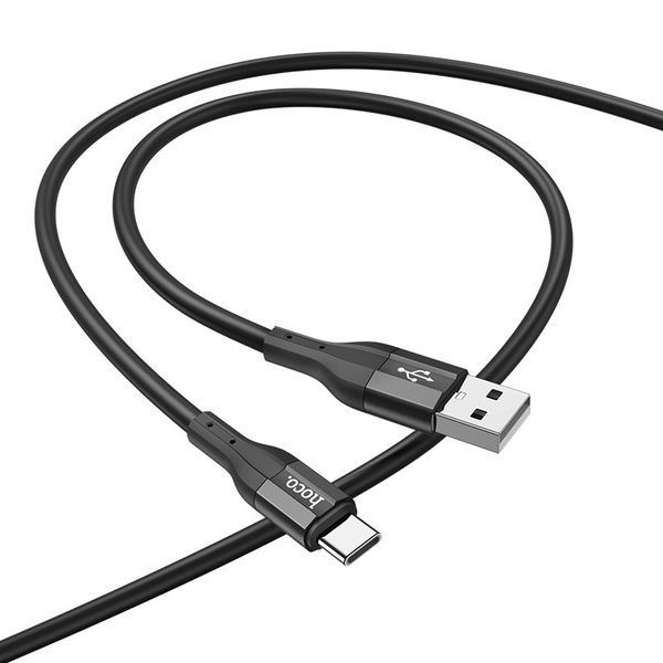 Кабель Hoco X72 Creator silicone charging data cable for Type-C Black 6931474761798 фото
