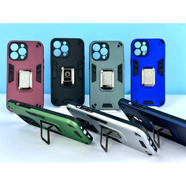 Чехол Iron Warriors Separate Camera для iPhone 12 Pro Max Темно-зеленый 208-04426 фото