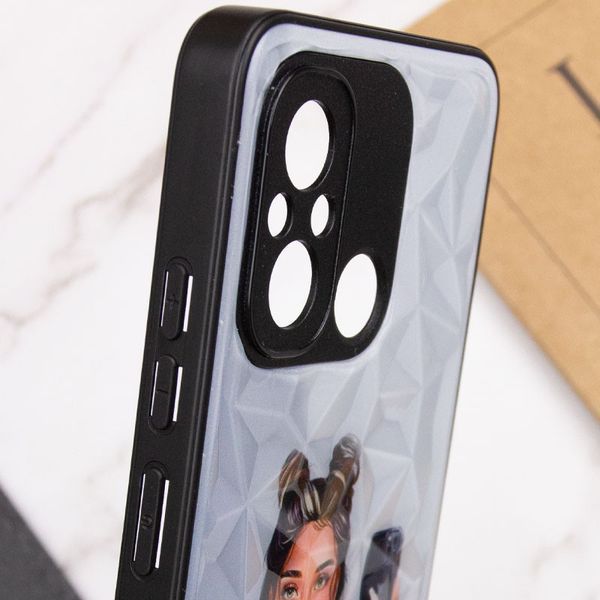 TPU+PC чохол Prisma Ladies для Xiaomi Redmi 12C / Poco C55 Black in White 777-07405 фото