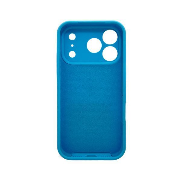 Силиконовый чехол с закрытой камерой для iPhone 17 Pro Light Blue 666-04274 фото