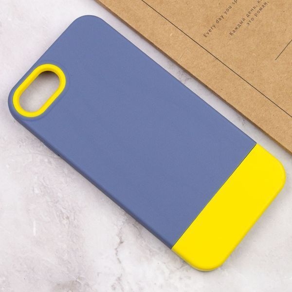 Чехол TPU+PC Bichromatic для Apple iPhone 7 / 8 / SE (2020) (4.7") Blue / Yellow 555-03906 фото