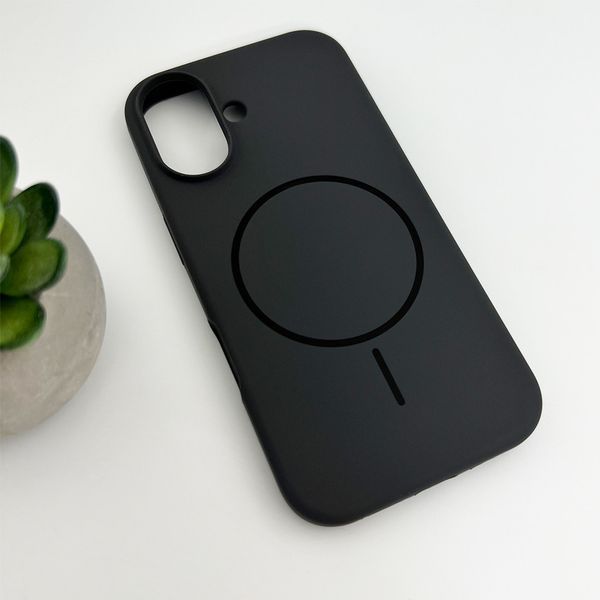 Чохол для смартфона Silicone Case Magnetic для Apple iPhone 16 Dark Grey 666-04070 фото
