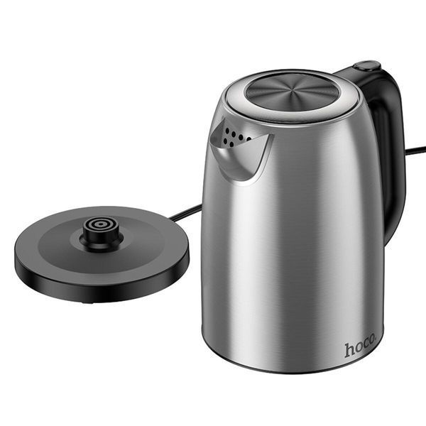 Електрочайник HOCO HE12 1.7L stainless steel electric kettle (EU) Stainless Steel 656-02504 фото