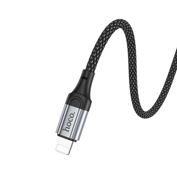 Кабель HOCO X102 Fresh charging data cable iP Black 6942007608756 фото