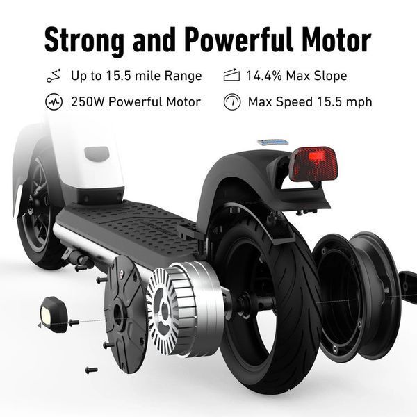 Электросамокат NIU KQi1 Sport Black 9", 250(450)W, 5.1Ah, 25km, 25km/h, 14%, App, 14,6 kg K12342B1E11 фото