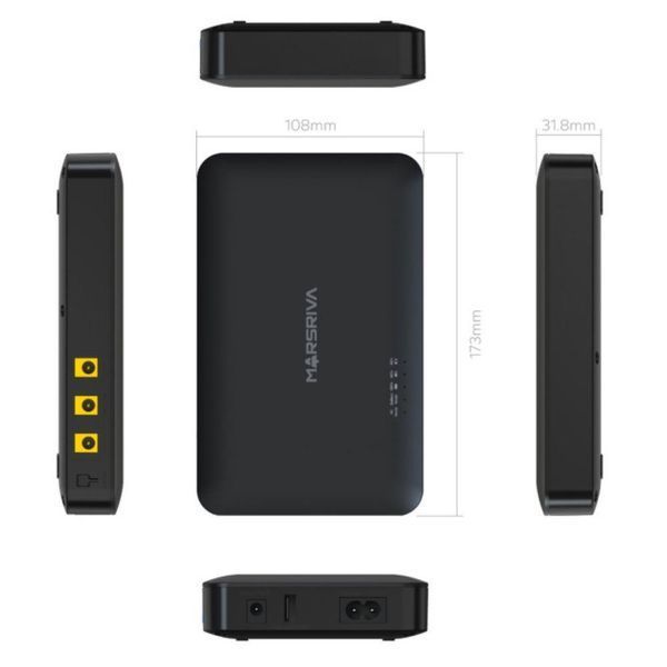 ДБЖ (Mini UPS) для роутера MARSRIVA KP1 EC 8000mAh (18W; Output DC 12/12/9/5V; USB 5V/2.1A) 656-03943 фото