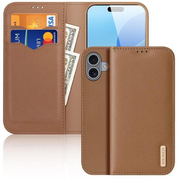 Чохол-книжка Dux Ducis Hivo для Apple iPhone 17 (6.3") Brown 777-08187 фото