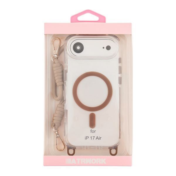 Чехол TPU+PC LanyardCase with MagSafe для iPhone 17 Air Desert Gold 2020000500025 фото