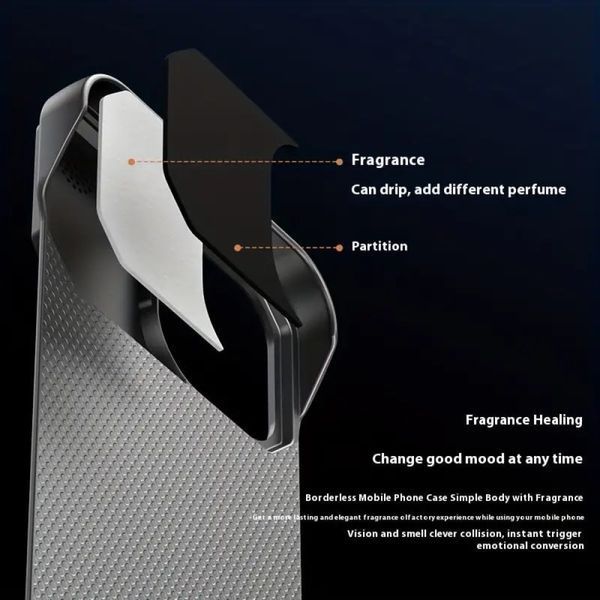 Накладка Leather Aromatherapy Metal Magnetic для iPhone 12/12 Pro Grey 207-00433 фото