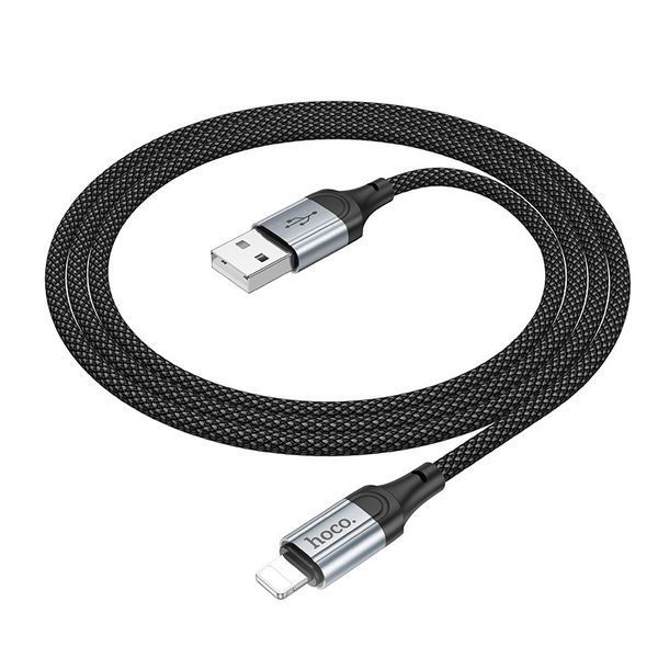 Кабель HOCO X102 Fresh charging data cable iP Black 6942007608756 фото