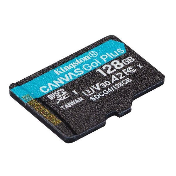 Карта пам'яті microSDXC (UHS-1 U3) Kingston Canvas Go! Plus 128Gb class 10 A2 V30 (R200MB/s) SDCG4/128GBSP фото