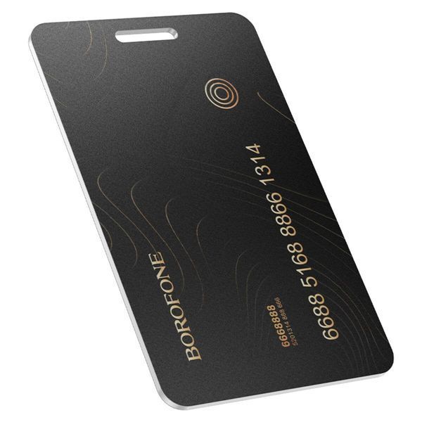 Трекер BOROFONE BC102 Search card type intelligent positioning anti-lost device Black 656-03270 фото