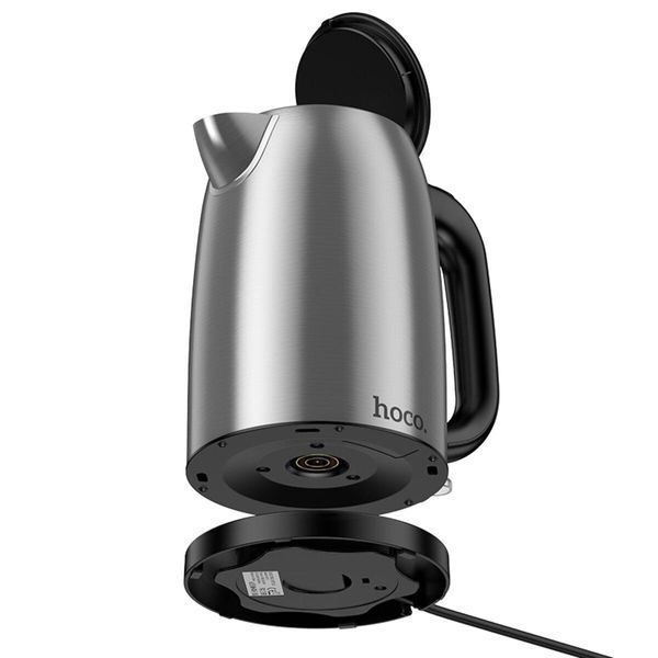 Електрочайник HOCO HE12 1.7L stainless steel electric kettle (EU) Stainless Steel 656-02504 фото